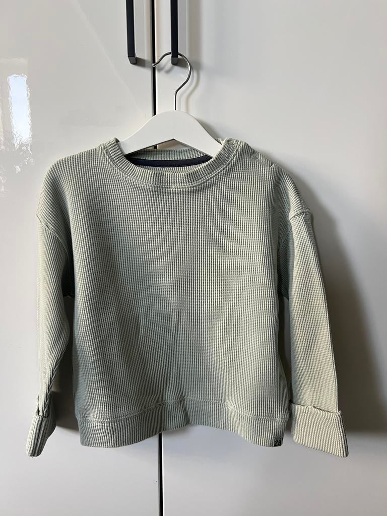 Z8 Wafelstof Trui Mintgroen Maat 98 (valt groot), Ophalen of Verzenden, Gebruikt, Jongen of Meisje, Trui of Vest