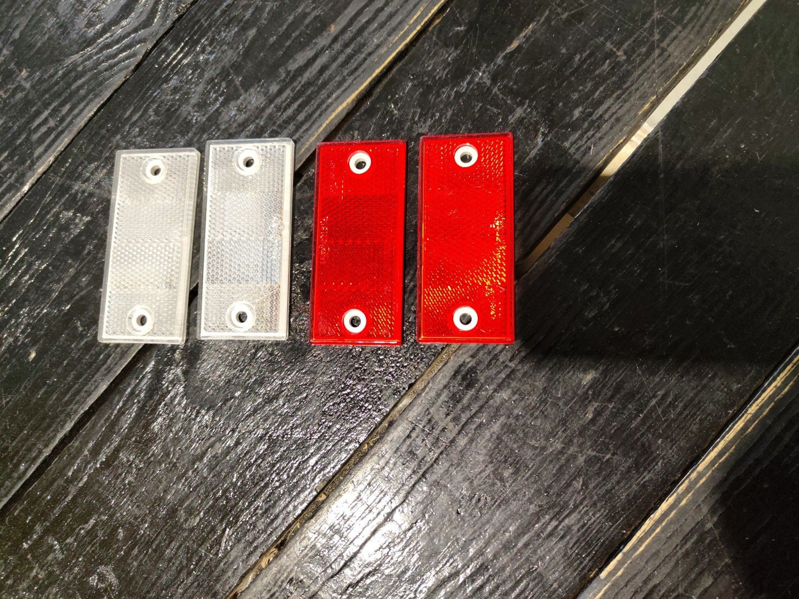 Reflectoren set voor BERG Classic skelter (rood/wit), Fietsen en Brommers, Ik Filmiwa 2a, Bydgoszcz polen, Nieuw, Ophalen of Verzenden