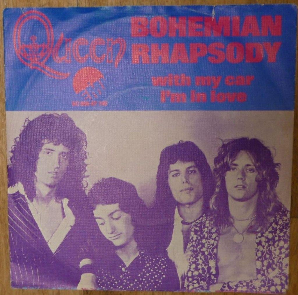 45 toeren single QUEEN bohemian rhapsody (14) TOP 2000 NR1, Cd's en Dvd's, Vinyl Singles, 7 inch, Single, Ophalen of Verzenden
