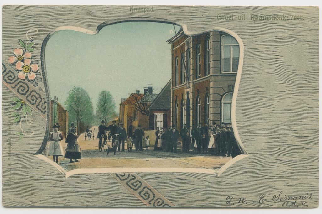 Raamsdonksveer verstuurd 1902, Verzamelen, Ansichtkaarten | Nederland, Verzenden, Voor 1920, Gelopen, Noord-Brabant