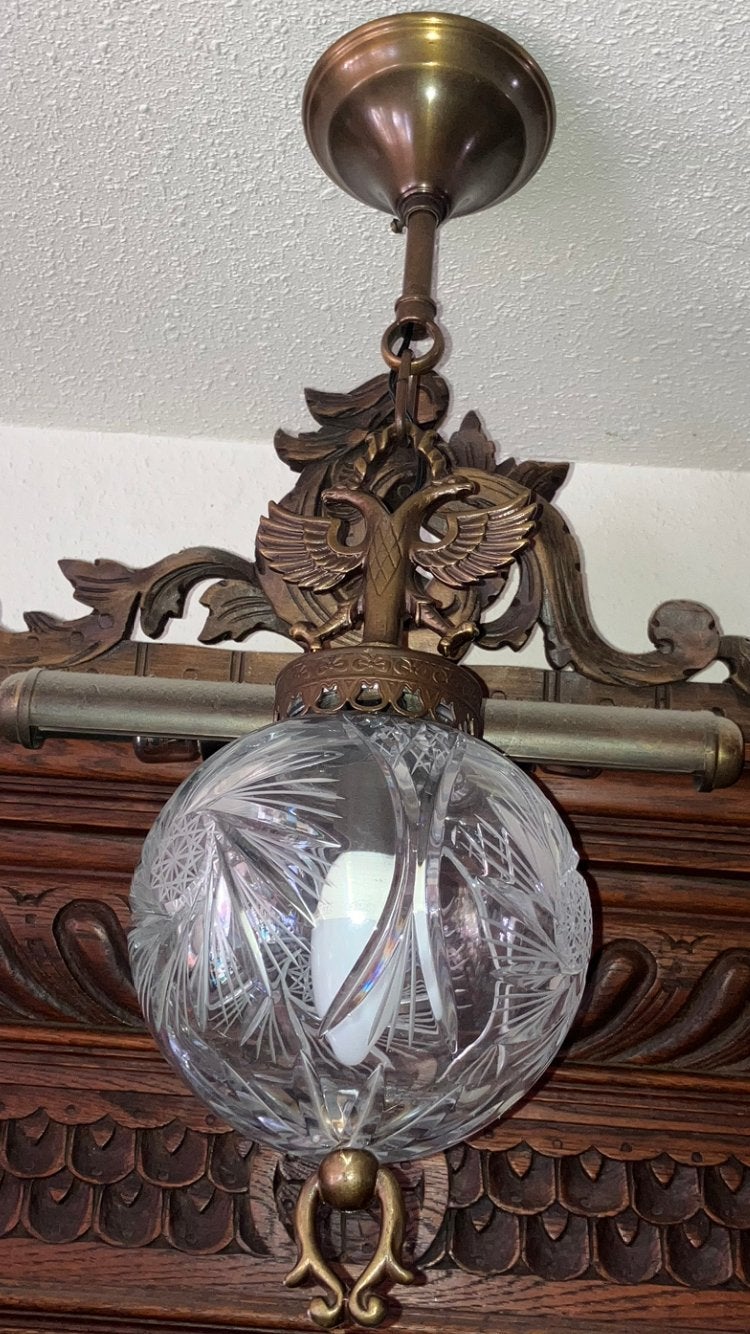 Fraaie bronzen lamp., Ophalen of Verzenden