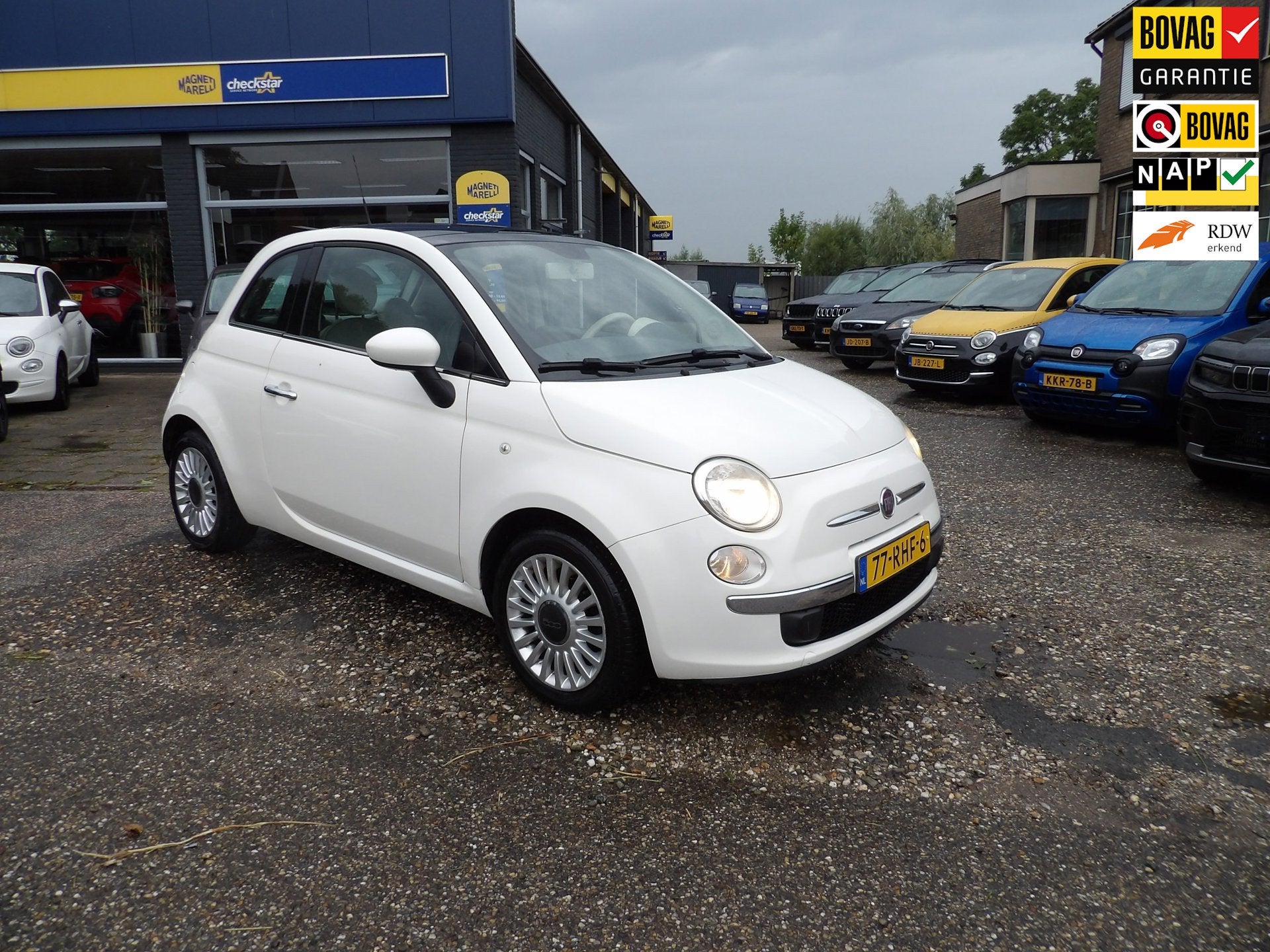 Fiat 500 1.2 Lounge / 4-Cilinder / Airco / Rijklaarprijs, Auto's, Euro 5, Gebruikt, 1242 cc, 4 cilinders