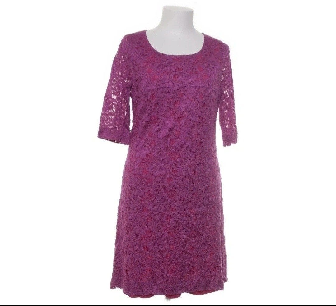 La Dress Cocktailjurk Norah Cyclaam Kant Maat M Nieuw!, Kleding | Dames, Maat 38/40 (M), Verzenden, Nieuw, Boven de knie