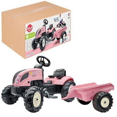 Falk Tractor Country Farmer Set Roze of groen, Ophalen of Verzenden, Nieuw, Trapvoertuig
