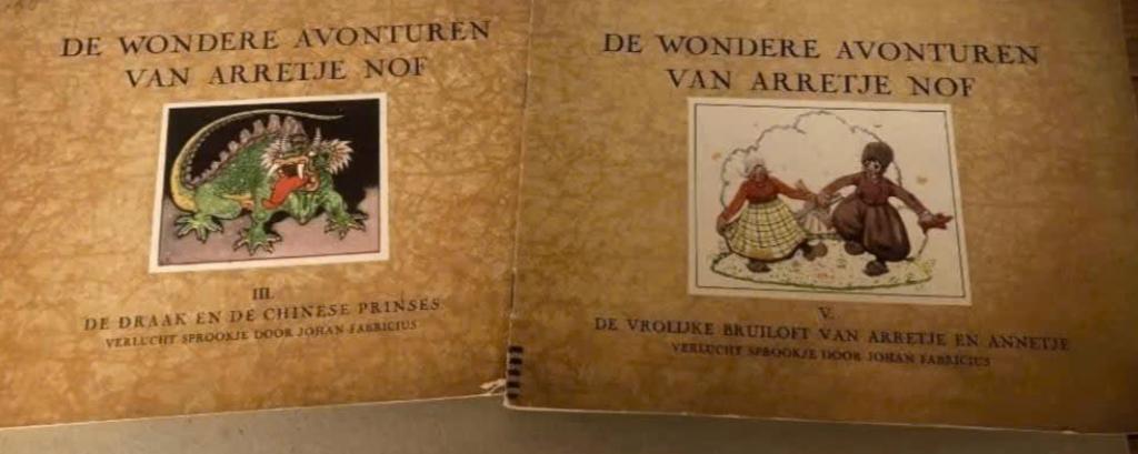 De wondere avonturen van Arretje Nof (Calvé, 2 delen), Ophalen of Verzenden, Gelezen, Prentenboek