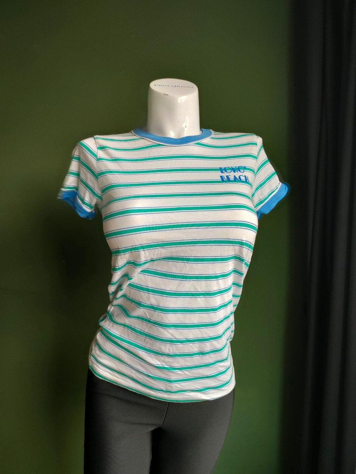 America Today Long Beach gestreept T-shirt maat S, Meerkleurig, Ophalen of Verzenden, Zo goed als nieuw, Korte mouw