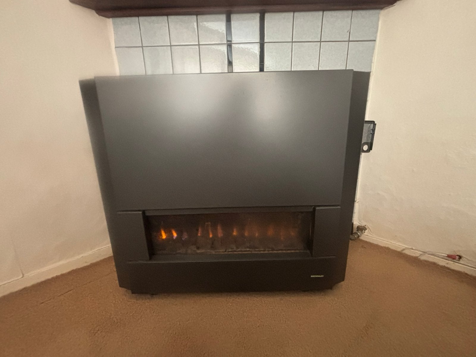 Benraad Gaskachel - Type 958 Basalt, 10.40 kW, Ophalen, Gebruikt, Vrijstaande haard, Gashaard