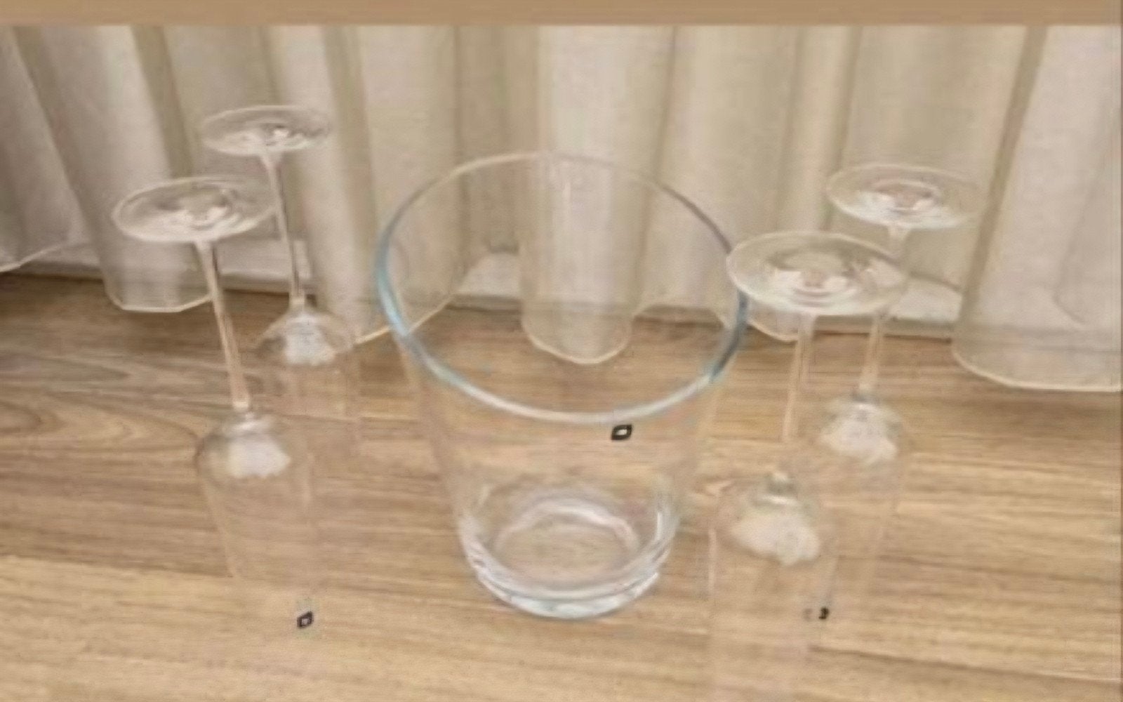 Leonardo Champagnekoeler Dynamic - Moderne Wijnkoeler Glas, Flessenkoeler, Glas, Nieuw, Ophalen of Verzenden