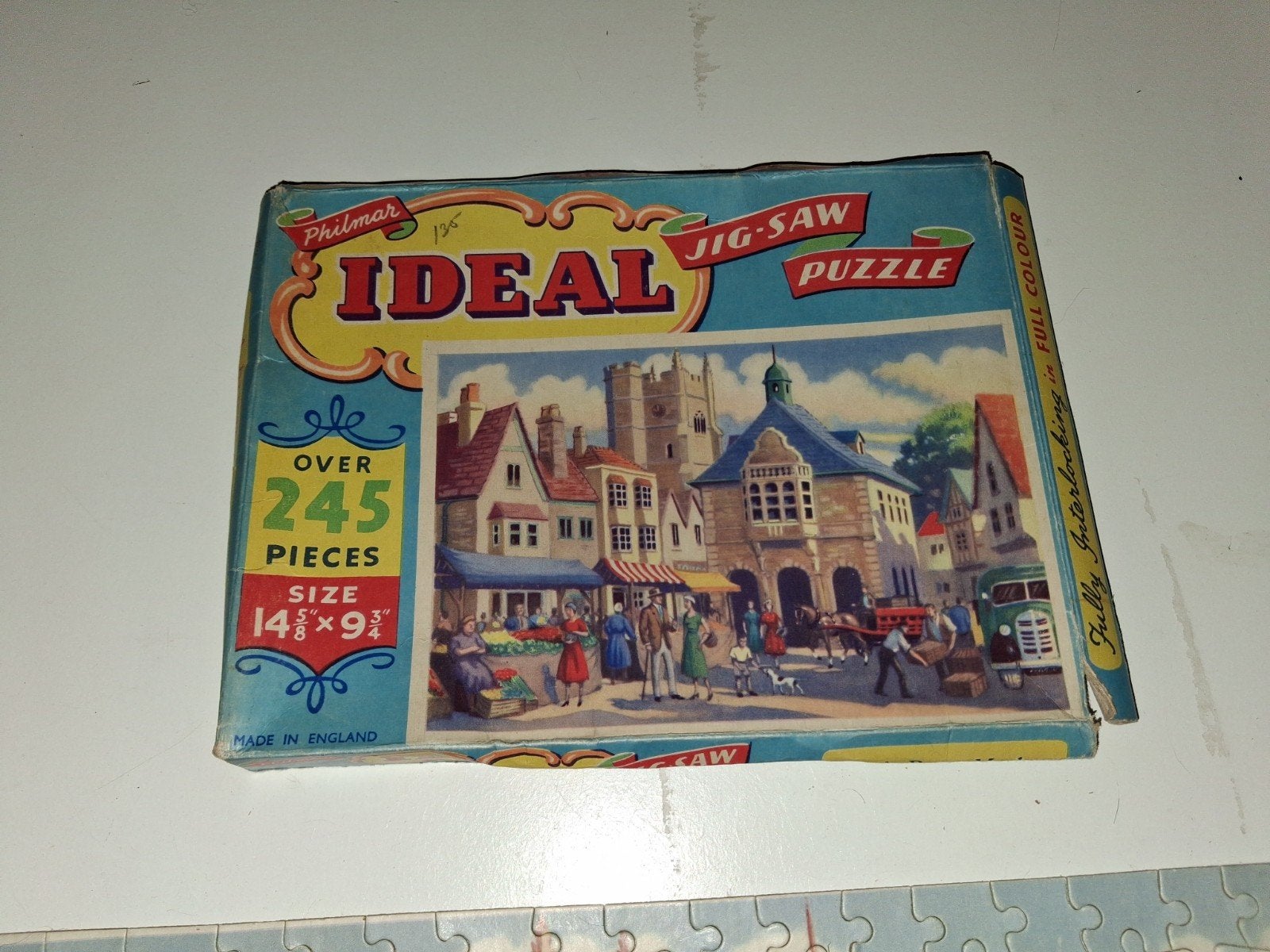 Vintage Philmar "ideal" puzzel, Ophalen of Verzenden, Minder dan 500 stukjes, Gebruikt