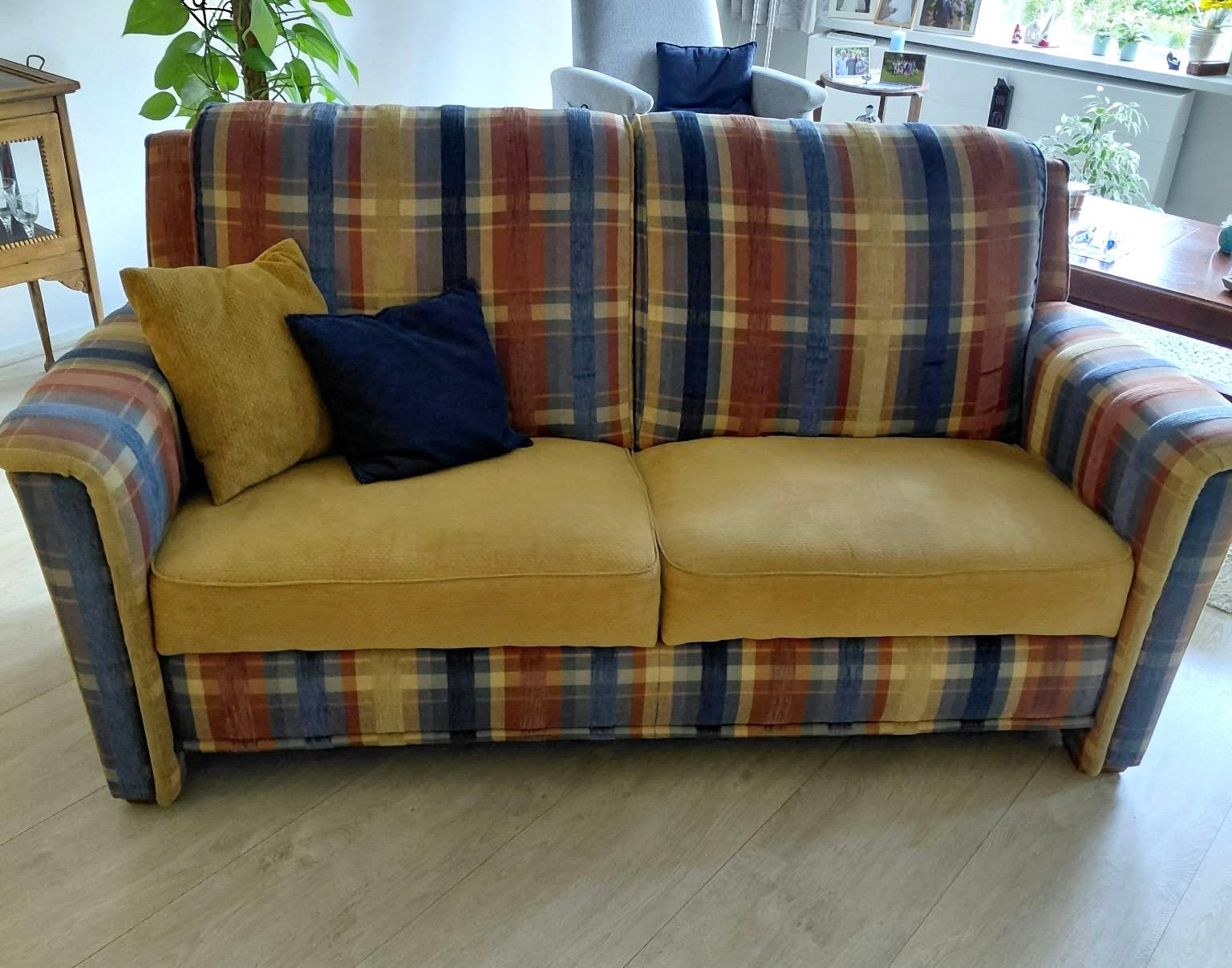 Bank 2-zits, Huis en Inrichting, Ophalen, Gebruikt, Minder dan 75 cm, 150 tot 200 cm