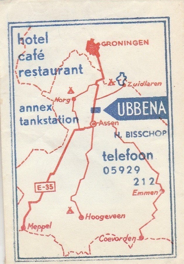 H Bisschop Ubbena - tankstation Zuidlaren Assen Norg Emmen, Ophalen of Verzenden
