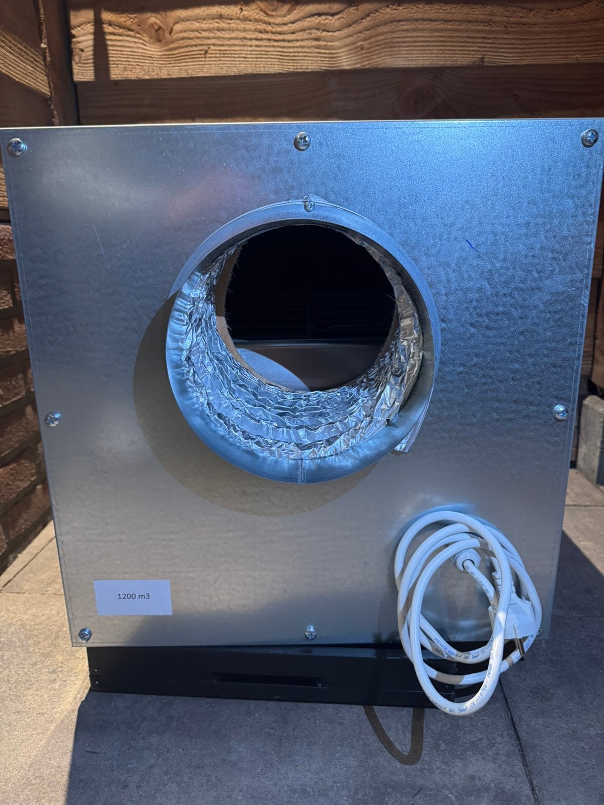Metalen softbox 1200m3, Doe-het-zelf en Verbouw, Ophalen, Zo goed als nieuw, Afzuiger