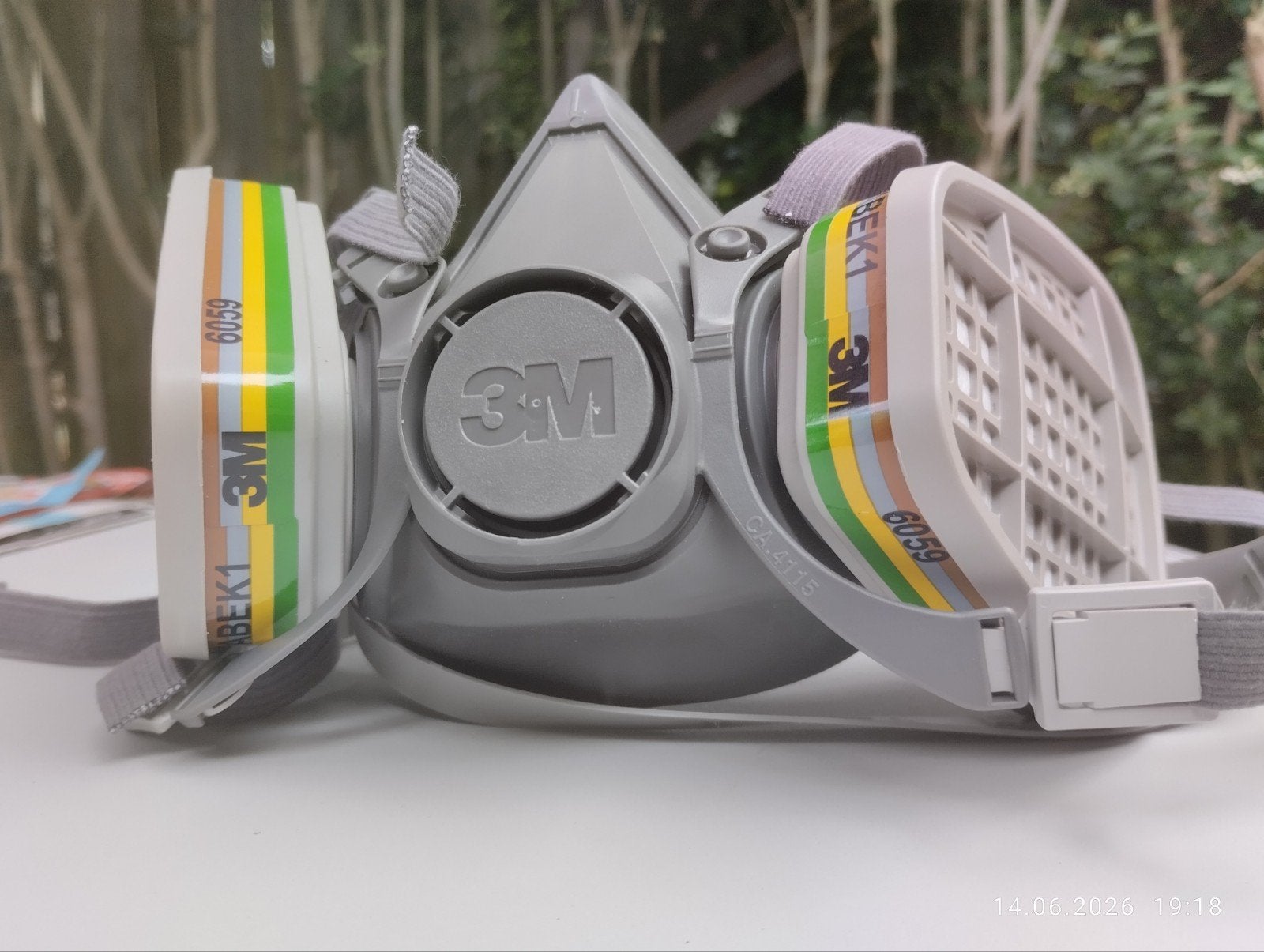 Nieuw 3M 6000 halfmasker met 6059 ABEK1 filters, Doe-het-zelf en Verbouw, Adembescherming, Ophalen of Verzenden, Nieuw, Stofmaskers