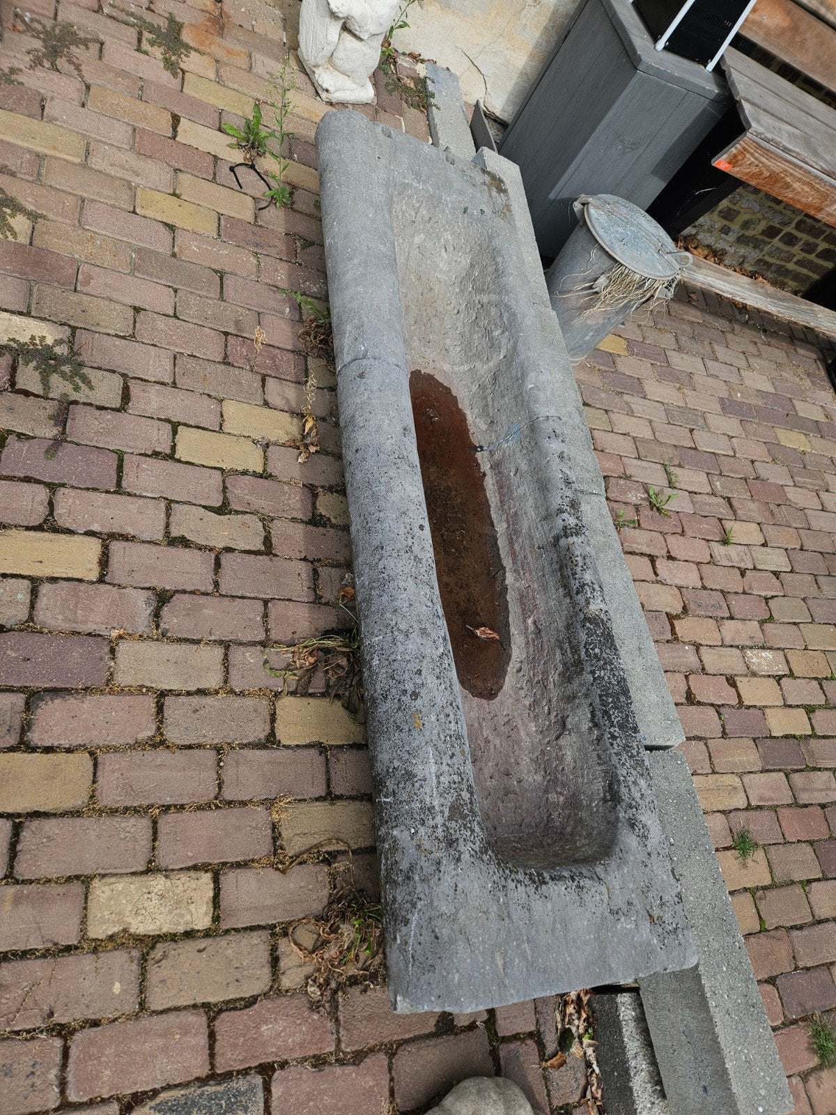 Ouderwetse stenen drink- of voederbak, Ophalen of Verzenden