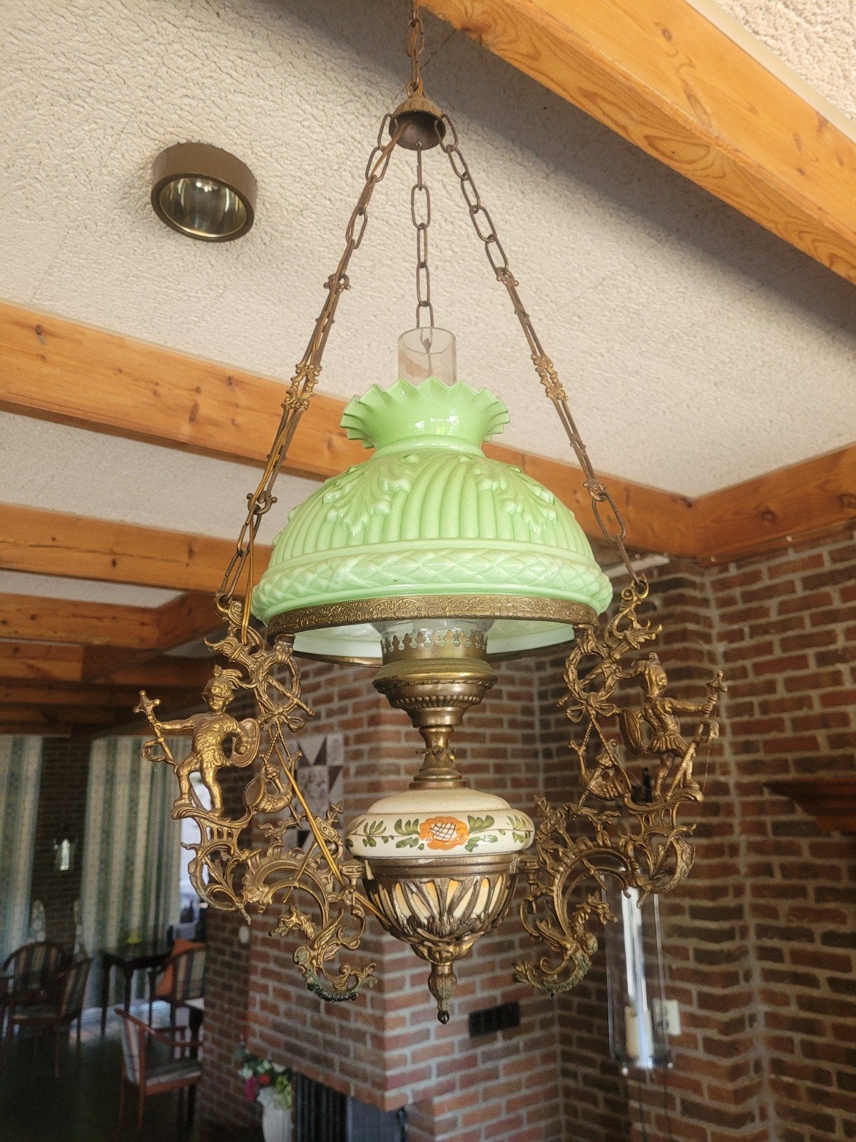 Schippers hanglamp, Ophalen