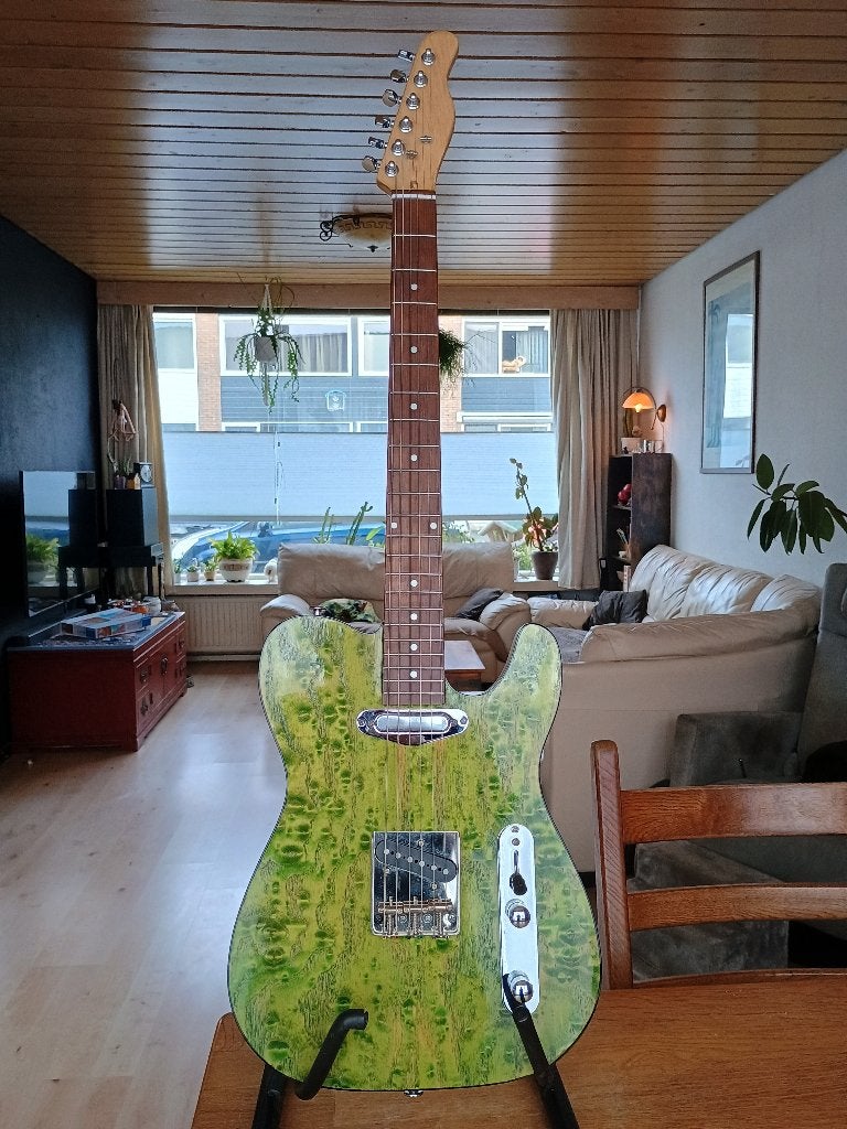 Telecaster spalted maple top, Ophalen of Verzenden, Gebruikt, Solid body, Overige merken
