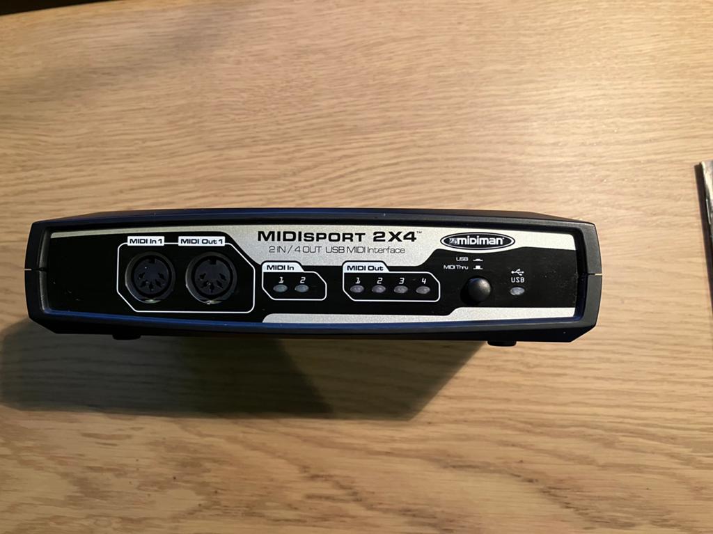 M-Audio Midisport 2x4 USB MIDI Interface (MIDI 2x In 4x Out), Ophalen of Verzenden, Zo goed als nieuw