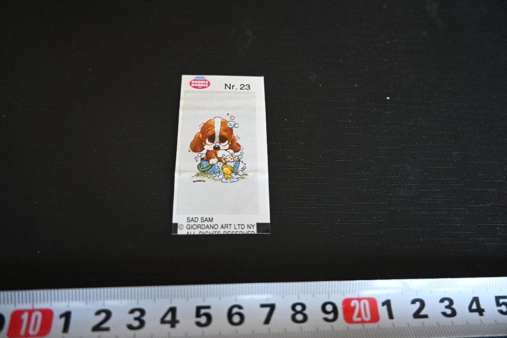 sticker kauwgom chewing gum strip sad sam dubble bubble #23, Verzamelen, Ophalen of Verzenden, Zo goed als nieuw