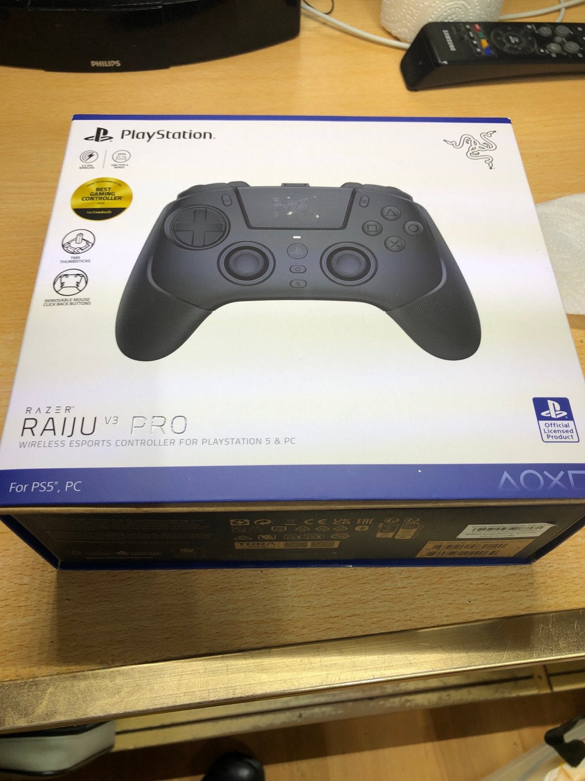 Razer Raiju V3 Pro Controller voor PS5 & PC, PlayStation 5, Ophalen of Verzenden, Zo goed als nieuw, Controller