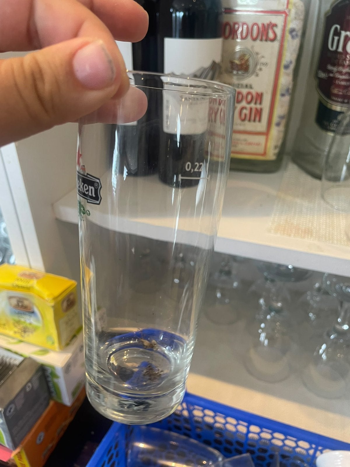 144 horecaglazen – Heineken & stapelglazen, Ophalen, Zo goed als nieuw, Bierglas