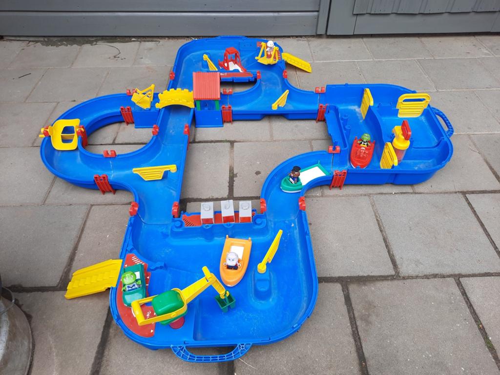 Aquaplay set 1660 + brandweerboot, Kinderen en Baby's, Speelgoed | Buiten | Los speelgoed, Zo goed als nieuw, Ophalen