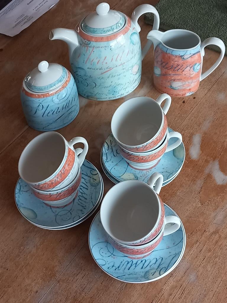 Wedgwood servies Variations, Ophalen of Verzenden, Zo goed als nieuw, Wedgwood, Kop(pen) en/of Schotel(s)