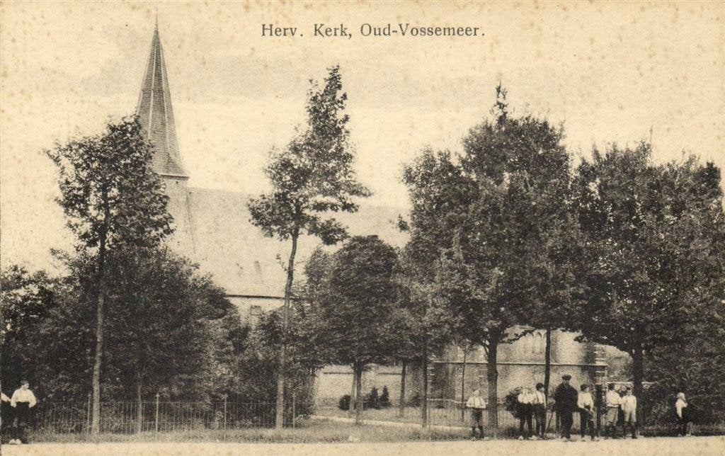 Herv. Kerk, Oud-Vossemeer - volk - ongelopen, Verzamelen, Ophalen of Verzenden, 1920 tot 1940, Ongelopen, Zeeland