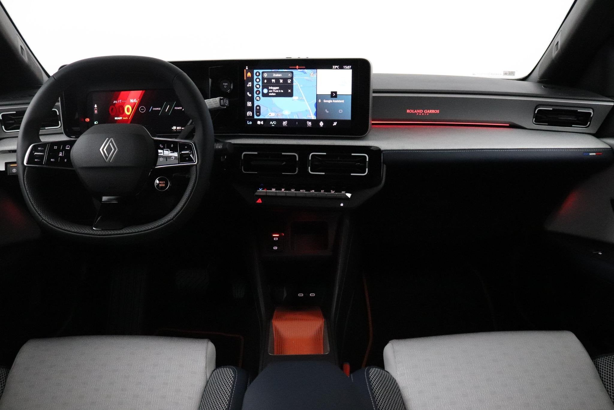 Renault 5 comfort range Roland-Garros 52 kWh | Demo | Harman, Huisgarantie, Leder en Stof, Zwart, Origineel Nederlands