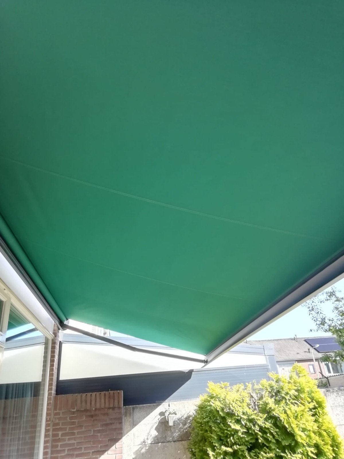 Elektrische zonwering 6m breed, 250cm uitval, Tuin en Terras, Ophalen, Knikarmscherm