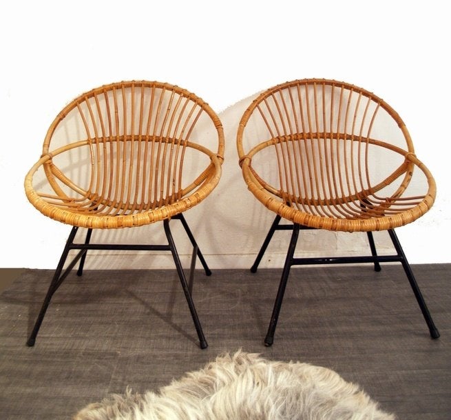 Rohe Noordwolde fauteuils vintage design Dirk van Sliedregt, Ophalen, Gebruikt, -, Mid century vintage design