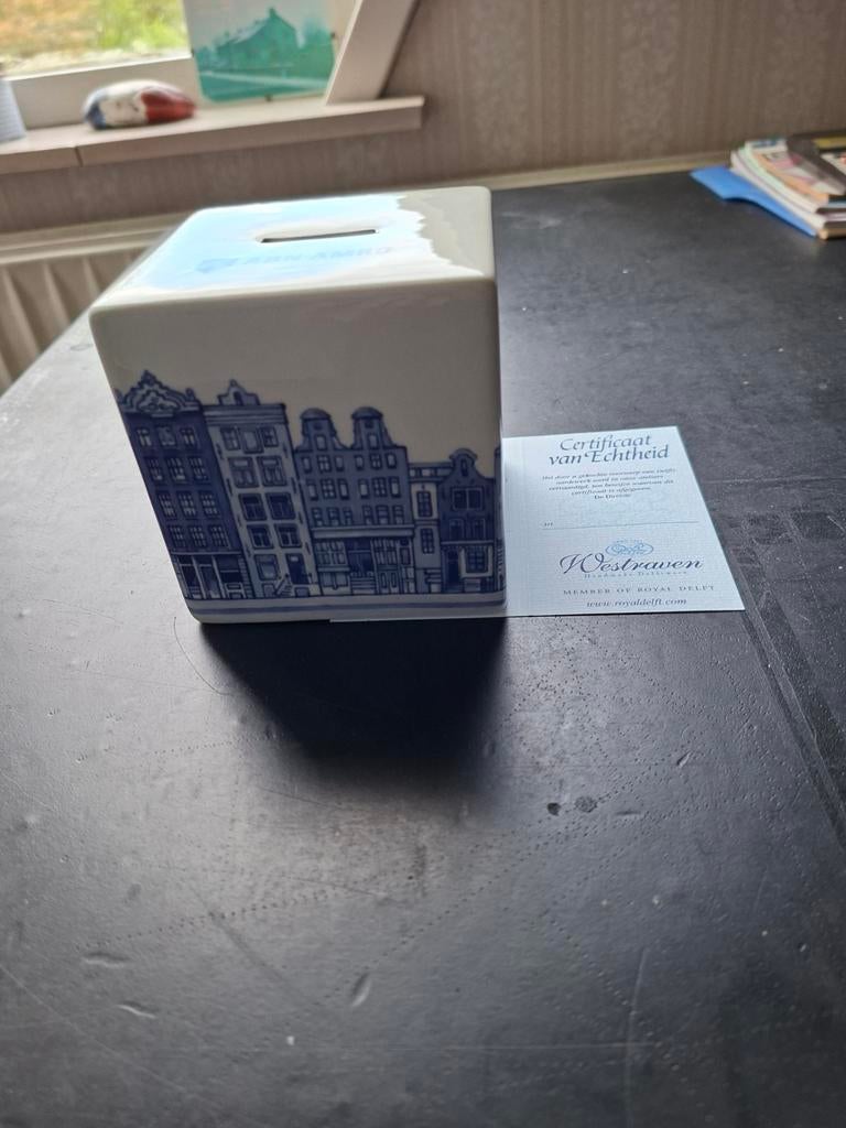 Spaarpot, Ophalen of Verzenden, Zo goed als nieuw, Steen, Aardewerk of Keramiek, Object of Gebouw