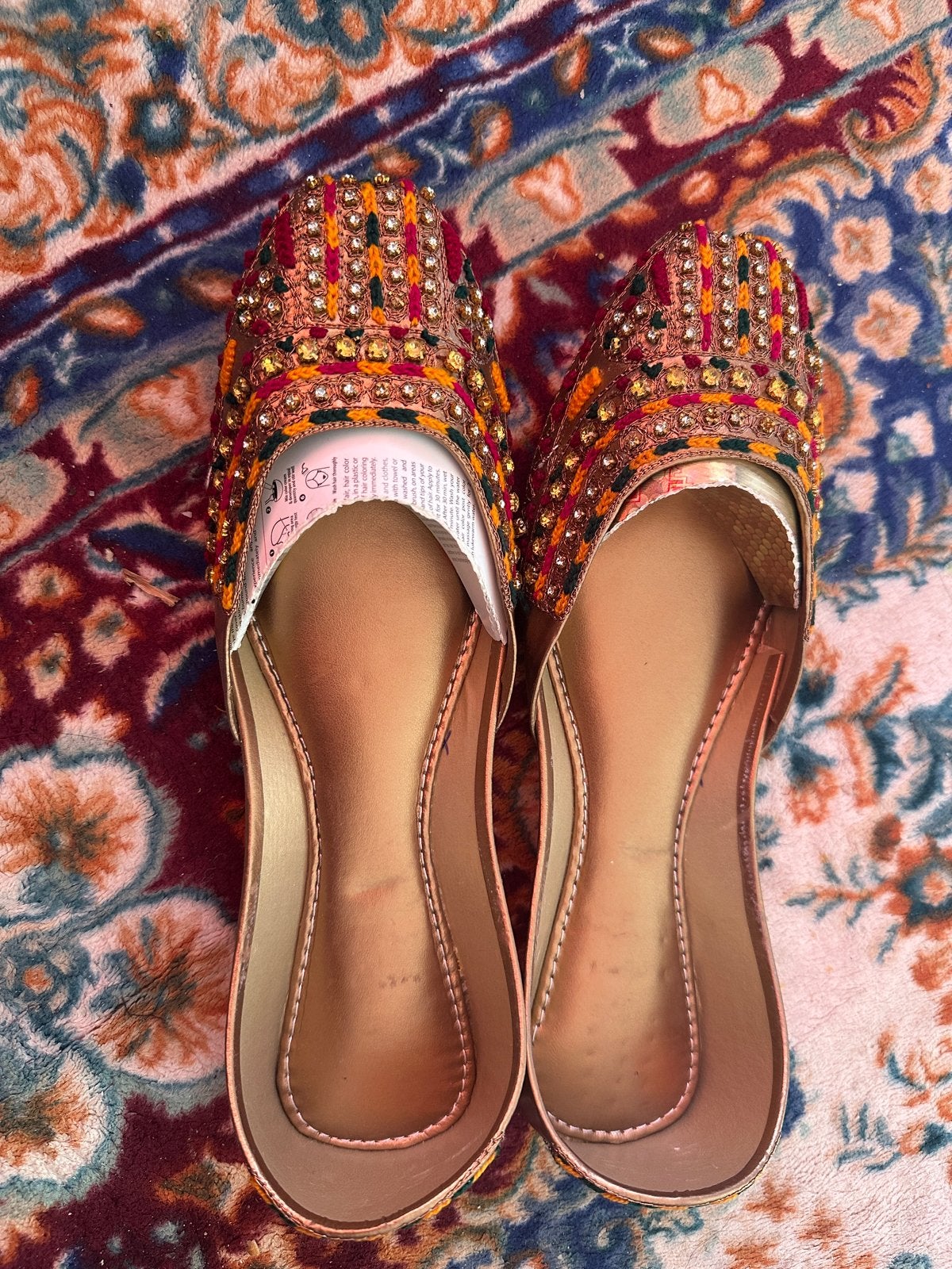 Mooie Indiase schoenen, maat 39, nieuw, Kleding | Dames, Ophalen of Verzenden, Nieuw, Overige kleuren, Ballerina's