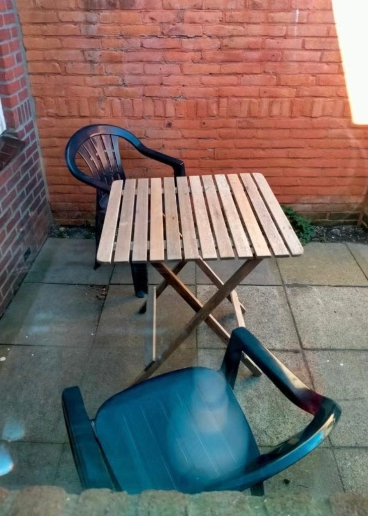 Tuin- of balkonset, Ophalen, Gebruikt, 2 zitplaatsen