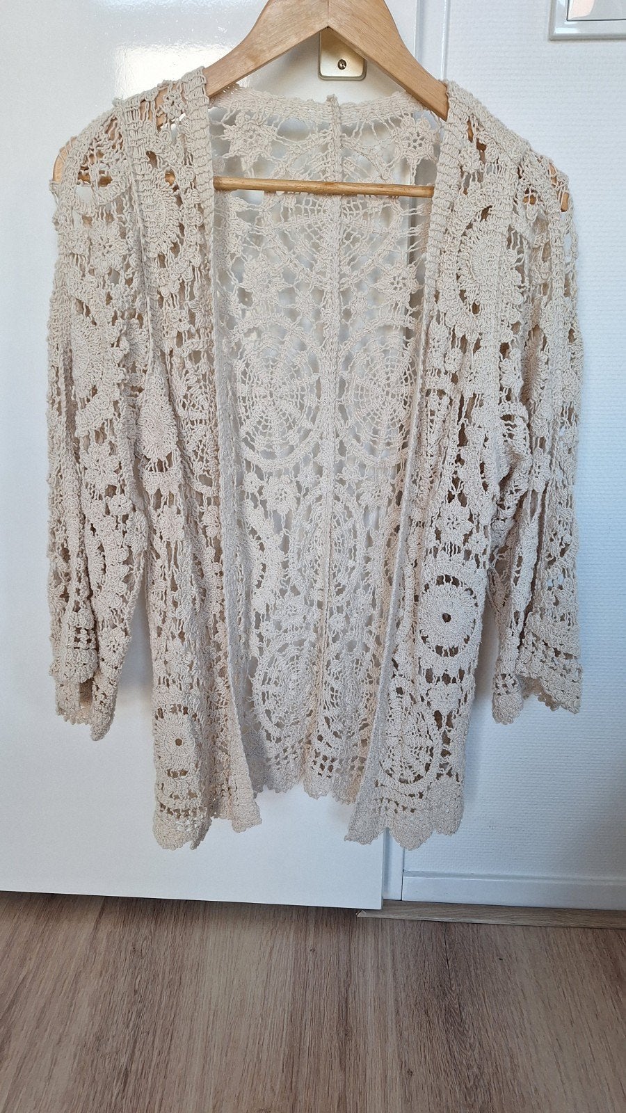 gehaakt vest katoen mt M, Kleding | Dames, Ophalen of Verzenden, Nieuw, Beige