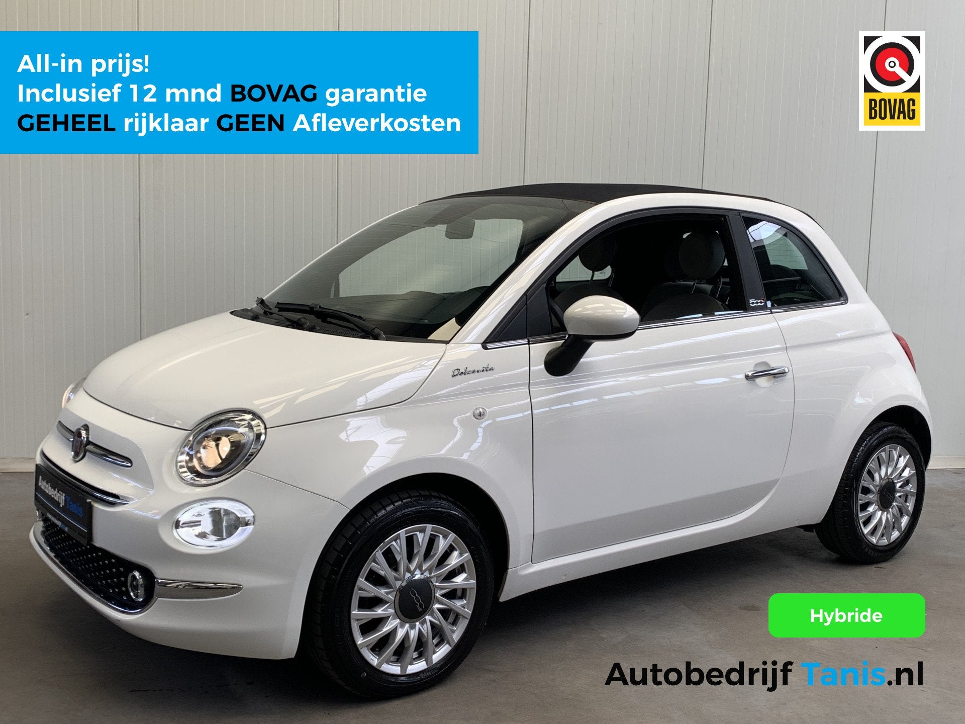 Fiat 500C 1.0 Hybrid Dolcevita LEDER-NAVI by CARPLAY-AIRCO/E