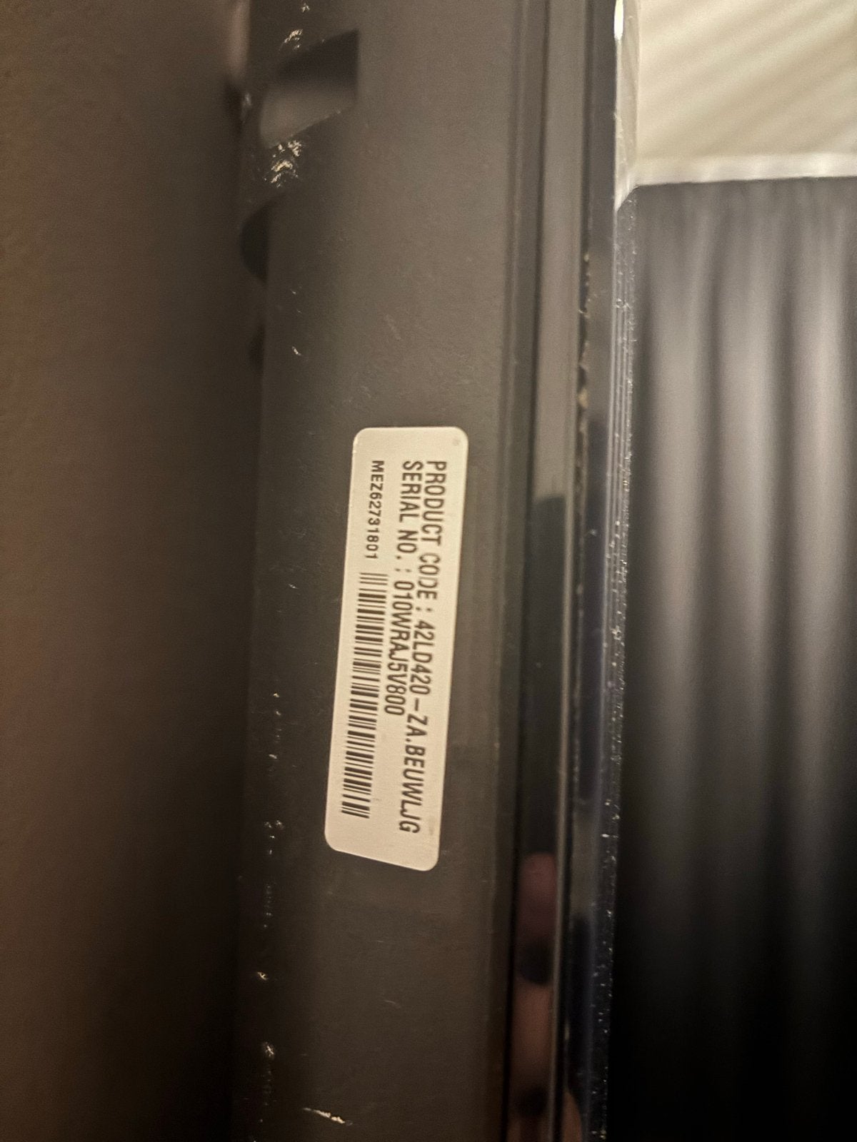LG 42LD420-ZA 42 inch Full HD LCD TV (2010), Ophalen, Gebruikt, 50 Hz, LCD