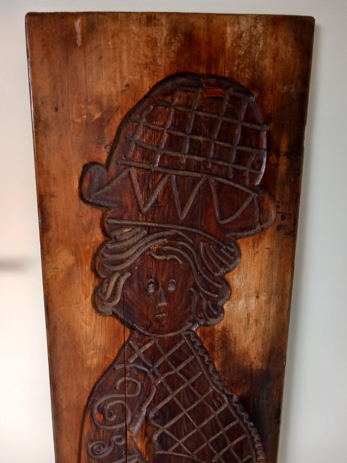 zeer grote koekplank of speculaasplank 1,40 meter lang, Ophalen of Verzenden, Hout