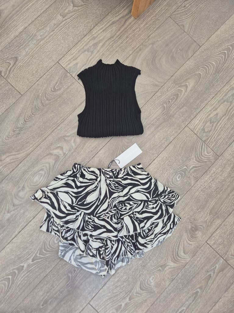 Zebra skort. Maat 36, Kleding | Dames, Rokken, Verzenden, Zwart, Zo goed als nieuw, Maat 36 (S)