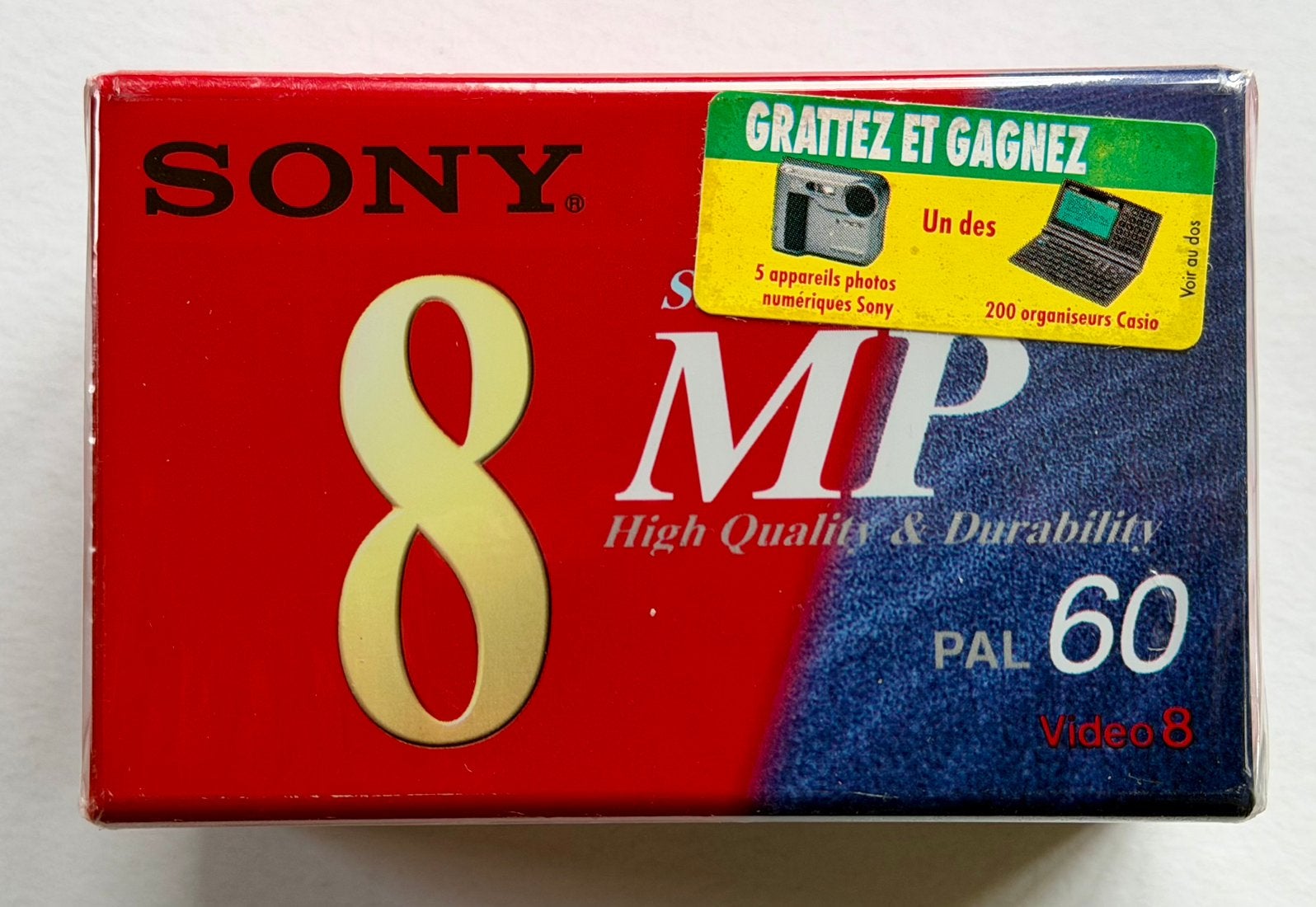 3-Pack Nieuwe Sony Video8 MP60 videocassettes/videobanden, Ophalen of Verzenden, 8mm, (Video)band