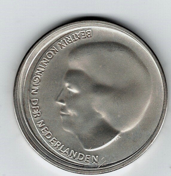 23-1551 Nederland 10 euro 2002, Koningin Beatrix, Zilver, Euro's, Ophalen of Verzenden