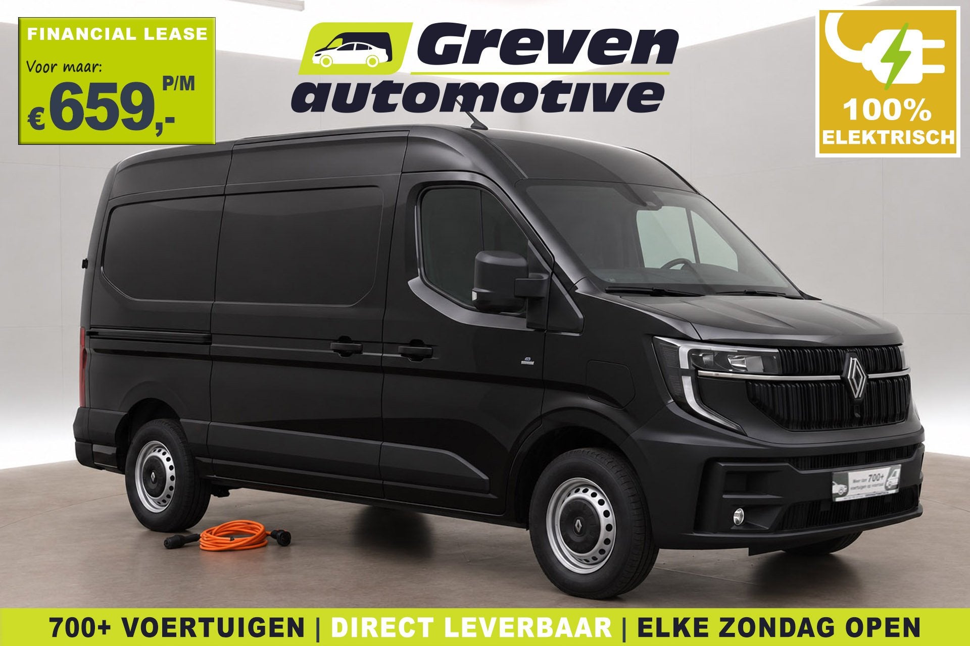 Renault Master E-Tech 87 kWh Long Range L2H2 | NIEUW | Clima, Auto's, Automaat, Parkeersensor, Gebruikt, 143 pk