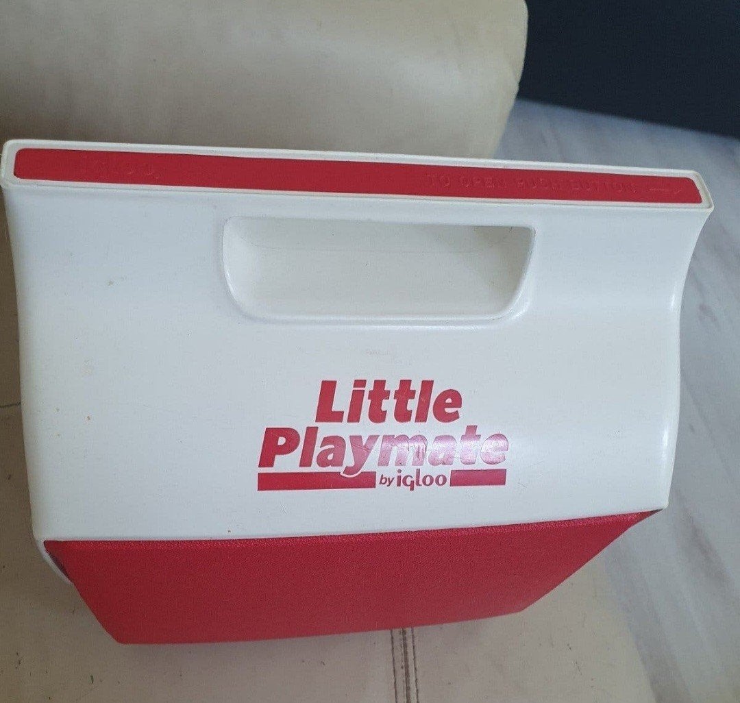 Igloo Little Playmate Koelbox - Vintage Rood/Wit, Ophalen, Gebruikt, Koelbox, Koelelement