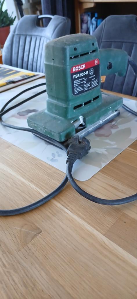 Bosch PSS 230-E Vlakschuurmachine - Gebruikt, Ophalen of Verzenden, Gebruikt, Minder dan 600 watt, Vlakschuurmachine