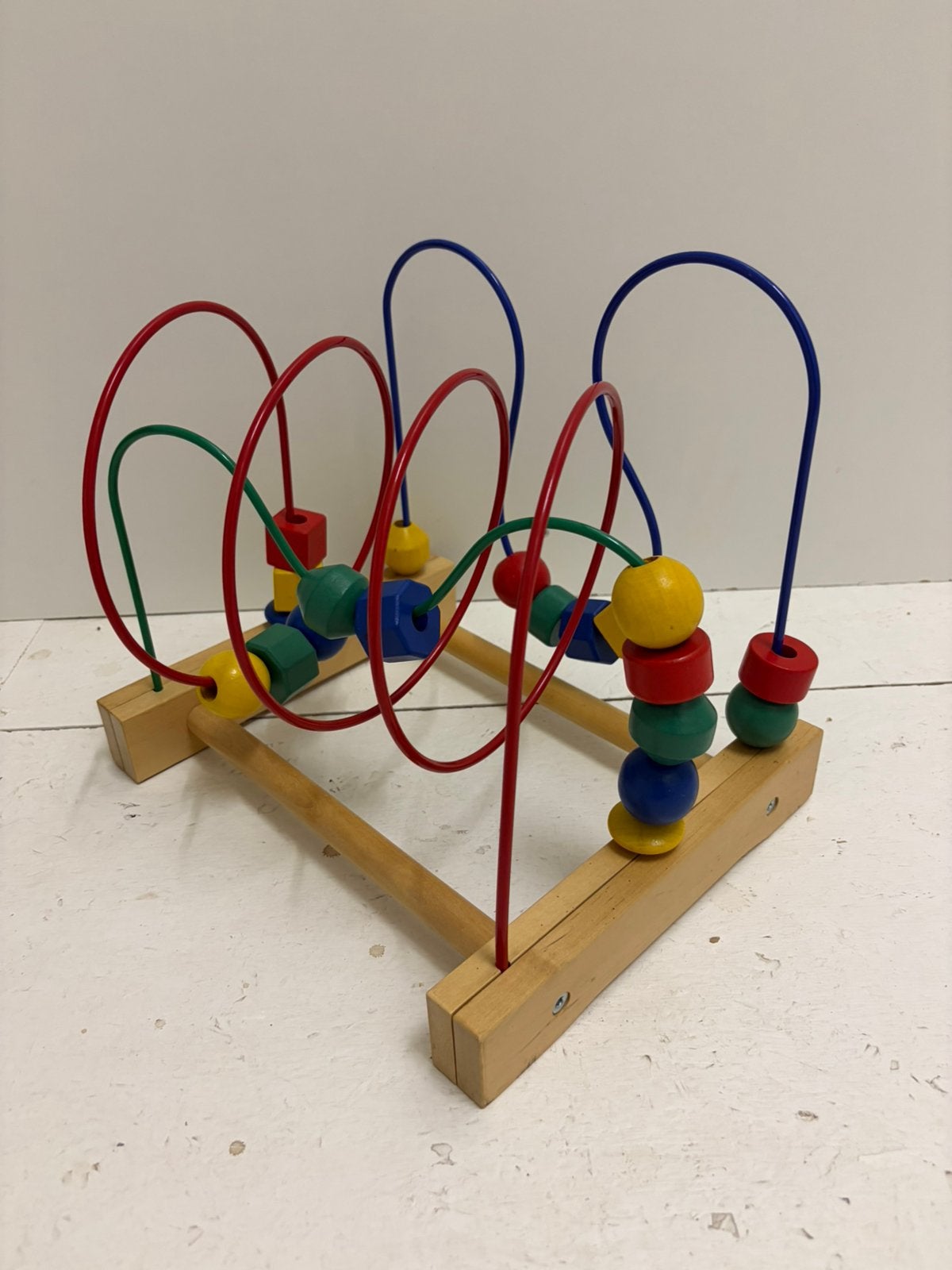 Kralen spiraal / labyrint hout, Kinderen en Baby's, Speelgoed | Houten speelgoed, Ophalen, Zo goed als nieuw