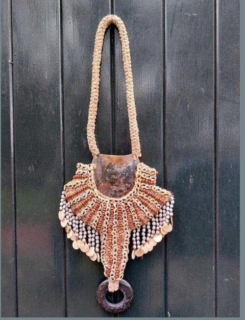 Tribal Bruidsketting Papoea Nieuw Guinea Schelpenketting, T, Nieuw, Ophalen of Verzenden, N