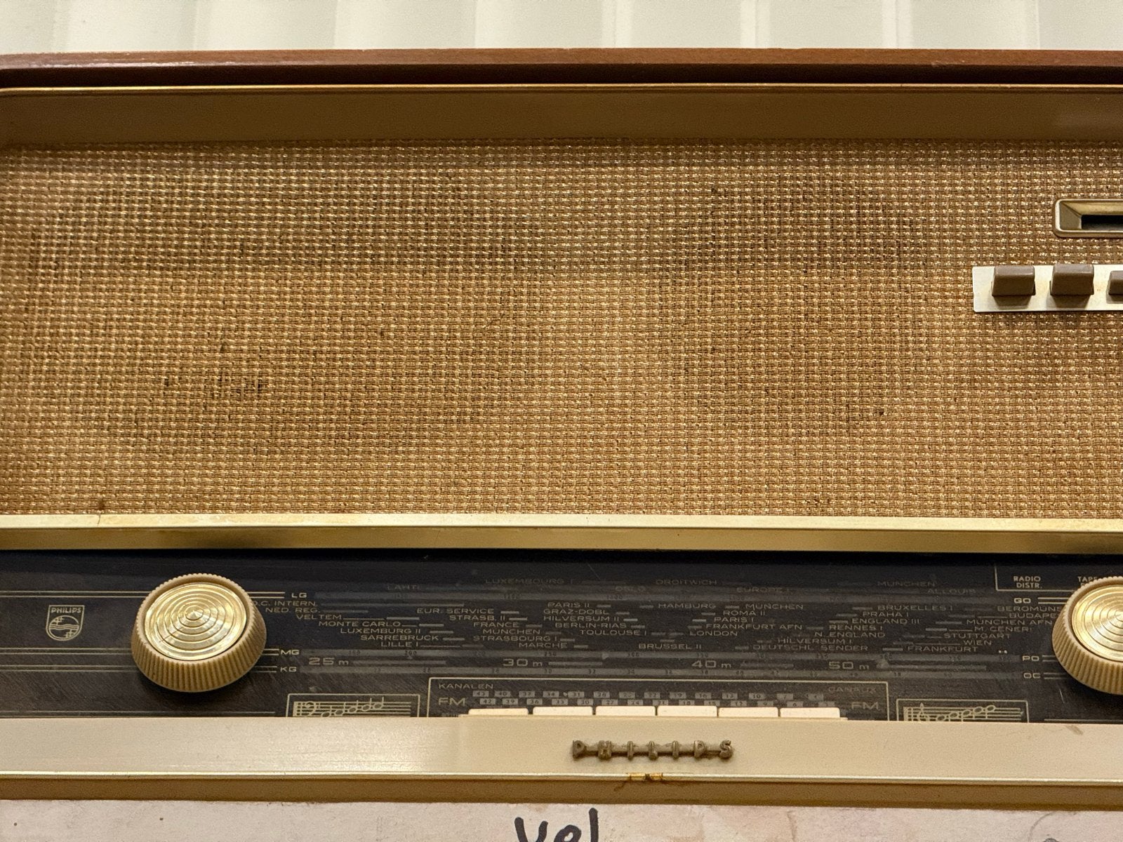Vintage Philips buizenradio - Klassieke uitstraling, Ophalen, Gebruikt, Radio
