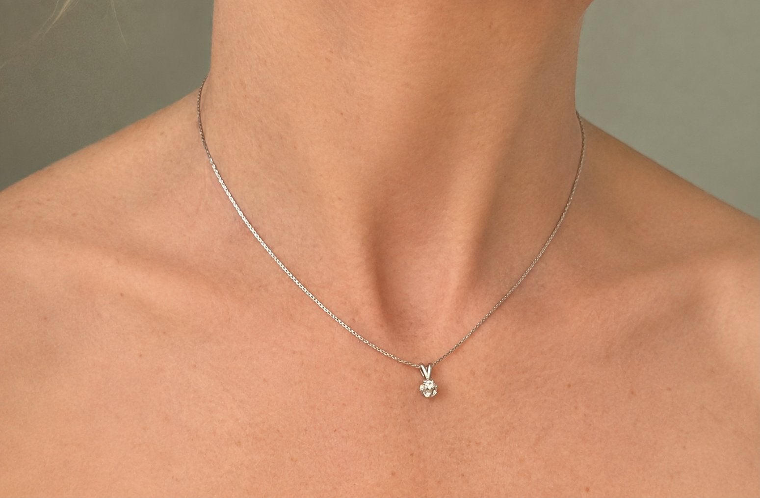 Ketting & hanger / 14kt goud + 0,02 crt diamant / setprijs, Ophalen of Verzenden, Zo goed als nieuw, Goud
