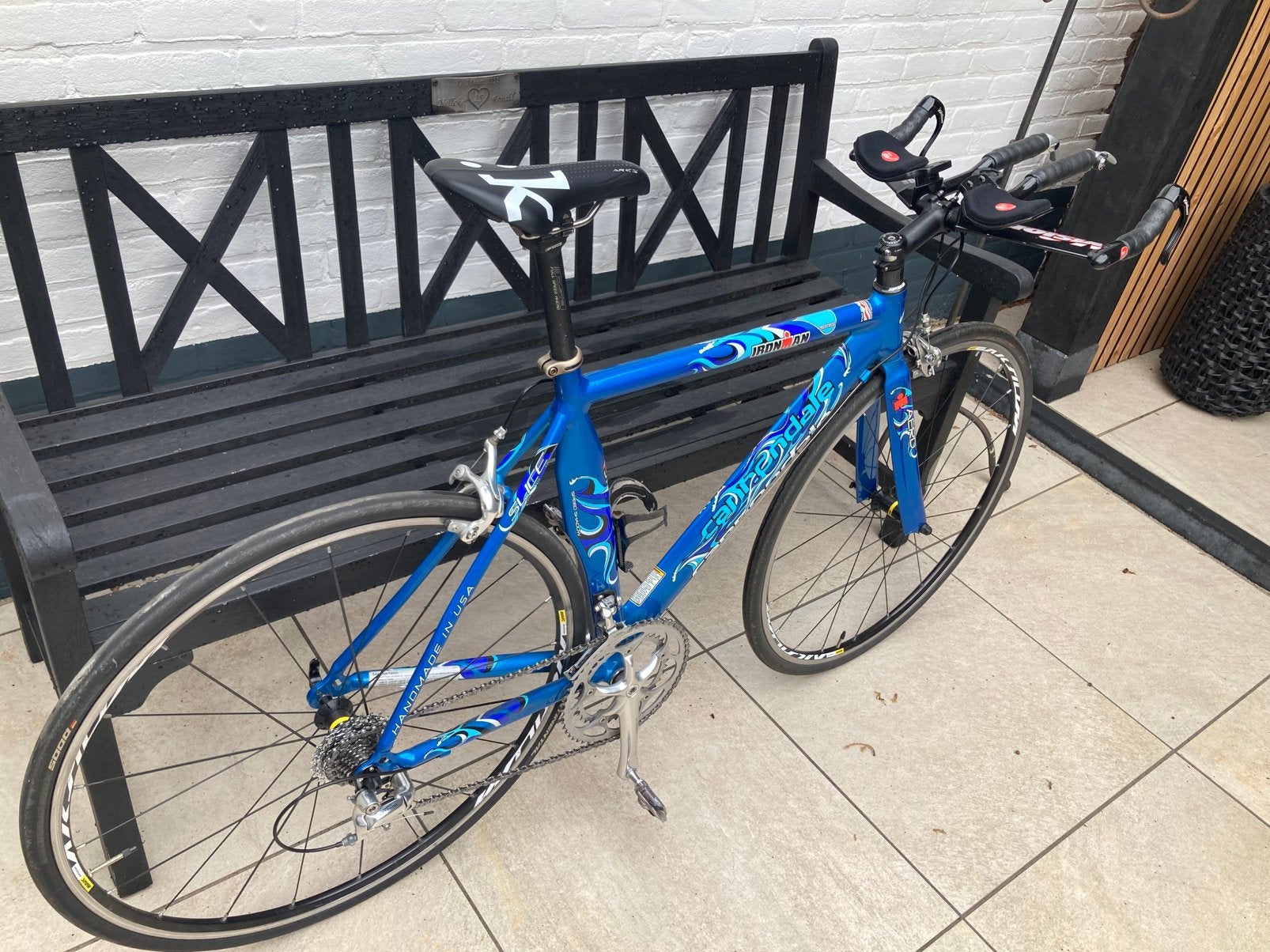 Cannondale Slice Ironman triathlonfiets, 28 inch, Velgrem, Aluminium, Zo goed als nieuw