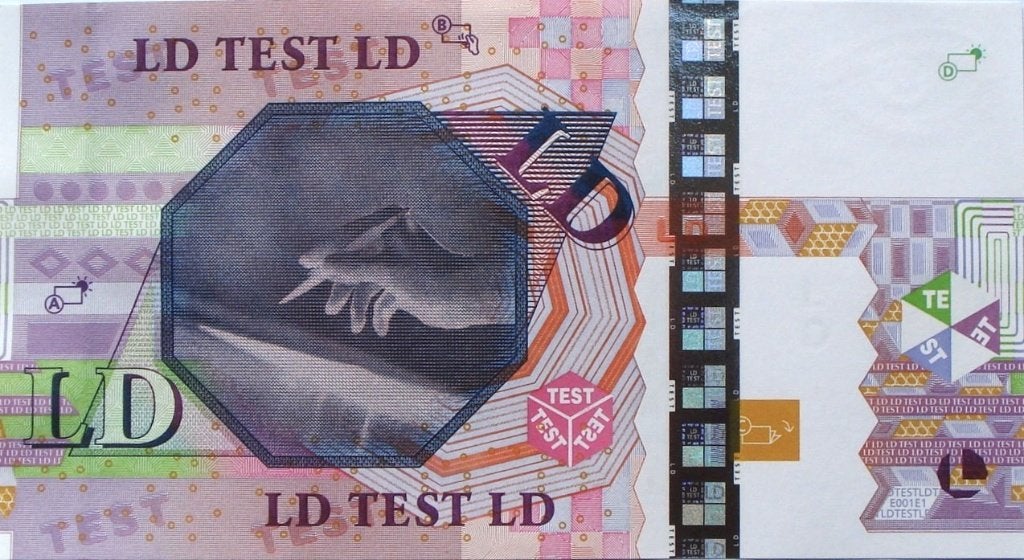 Europa/België 20 eur z.j. (2003, UNC, testbiljet, zeldzaam), Postzegels en Munten, Ophalen of Verzenden, België, 20 euro, Los biljet