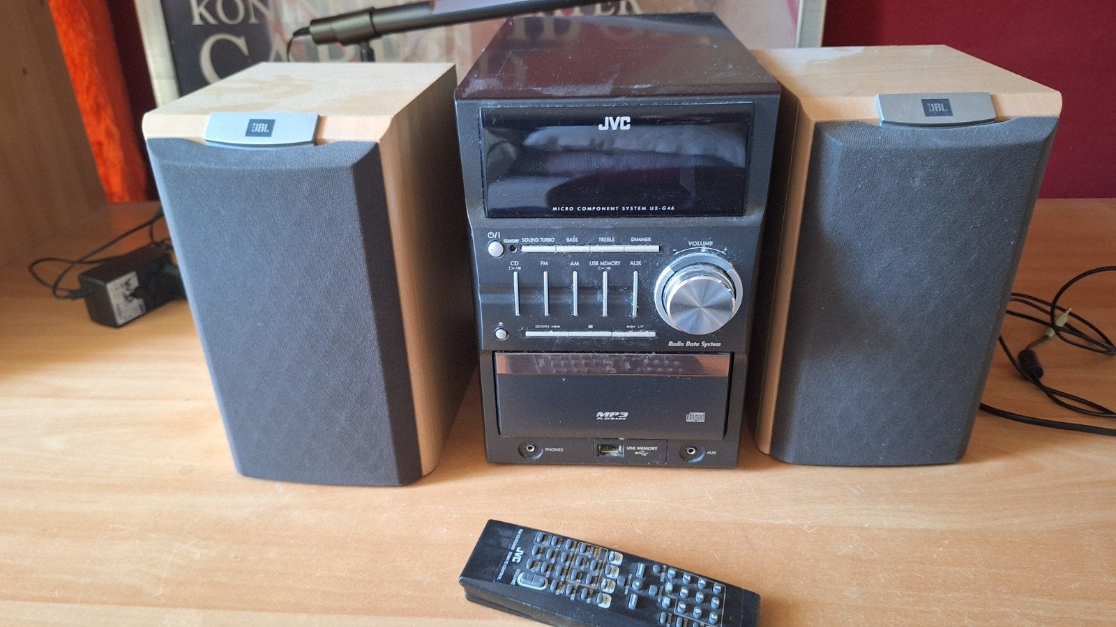 JVC Micro Component System UX-G30 met JBL speakers (gratis), Ophalen of Verzenden, Cd-speler, JVC